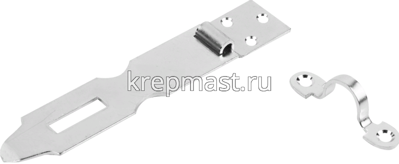 Накладка дверная амбарная НДА 180мм цинк