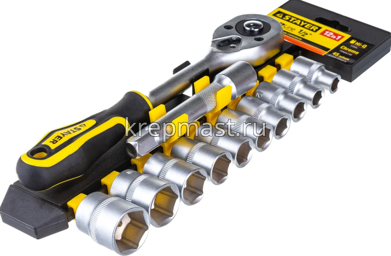 Набор STAYER головок торцевых 1/2" 12пред.