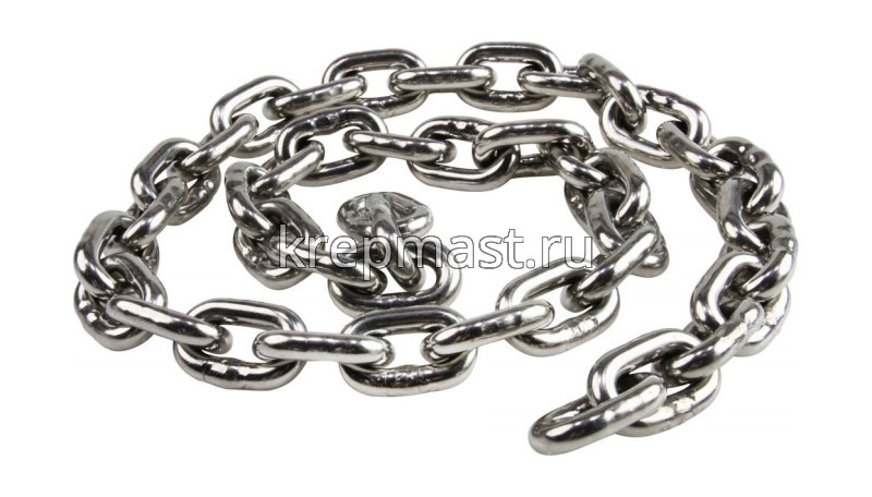 Цепь короткозвенная 8х24 мм DIN 766 нерж.А4