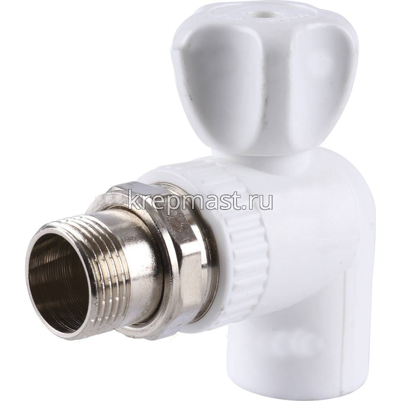 Кран шаровый пп угловой  для радиатора
