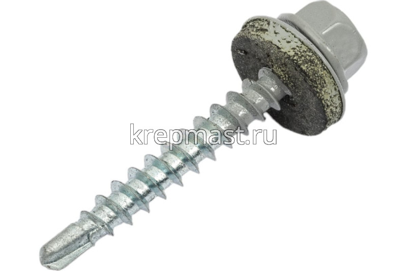 Саморез д/кровли краш. 4,8х35(38) RAL 7004/RR21