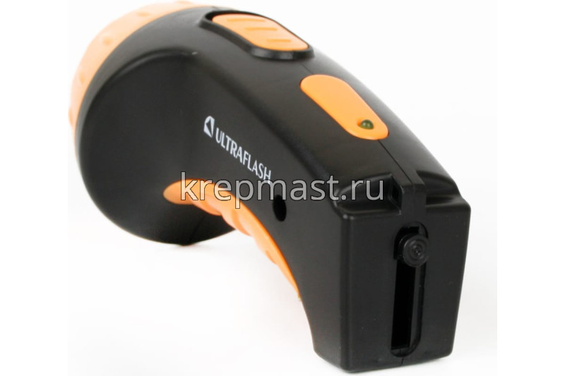 Фонарь ULTRAFLASH аккум. черный/желтый 4LED