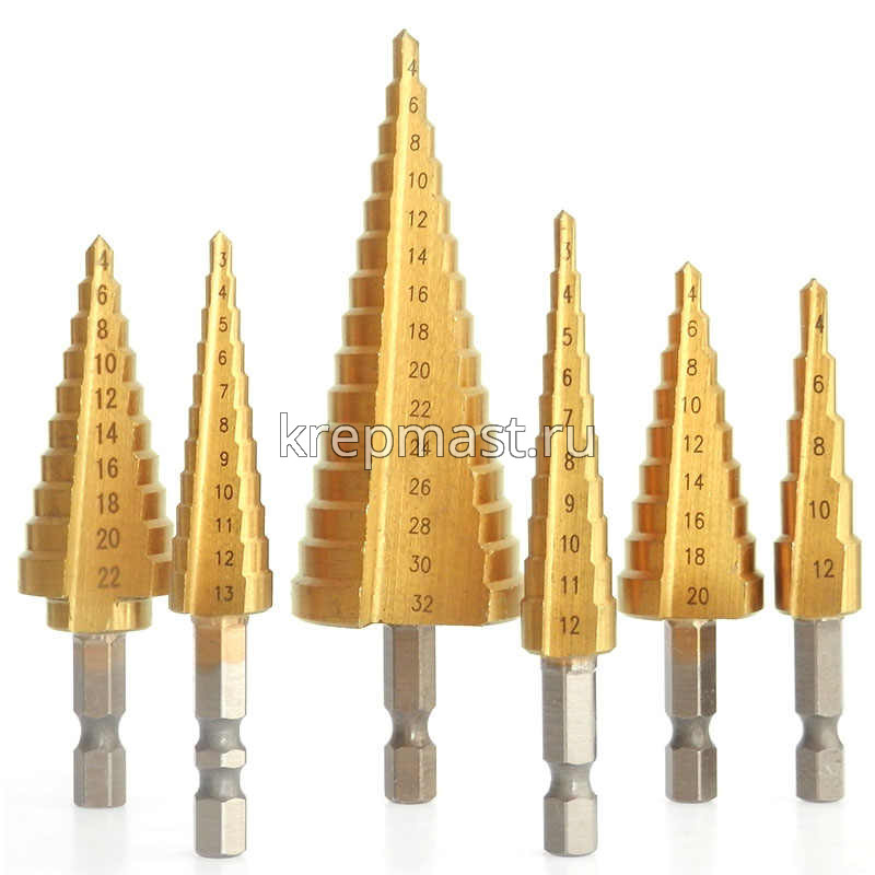 Сверло ЗУБР ступенчатое HSS по металлу (4-20мм)