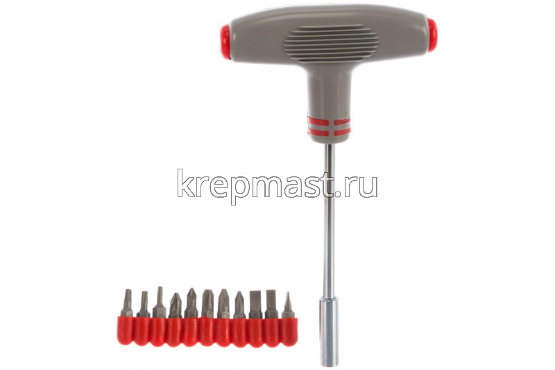 Отвертки-набор FIT :Т-образ.держатель +12бит