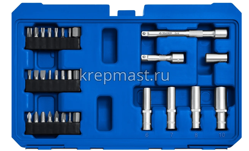 Набор ЗУБР универсальный А-57, 57 предметов (1/4)