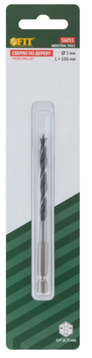 СВЕРЛА по дереву U-образ.хвост.под биту