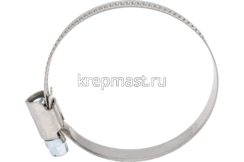 Хомут червячный нержавейка 40-60