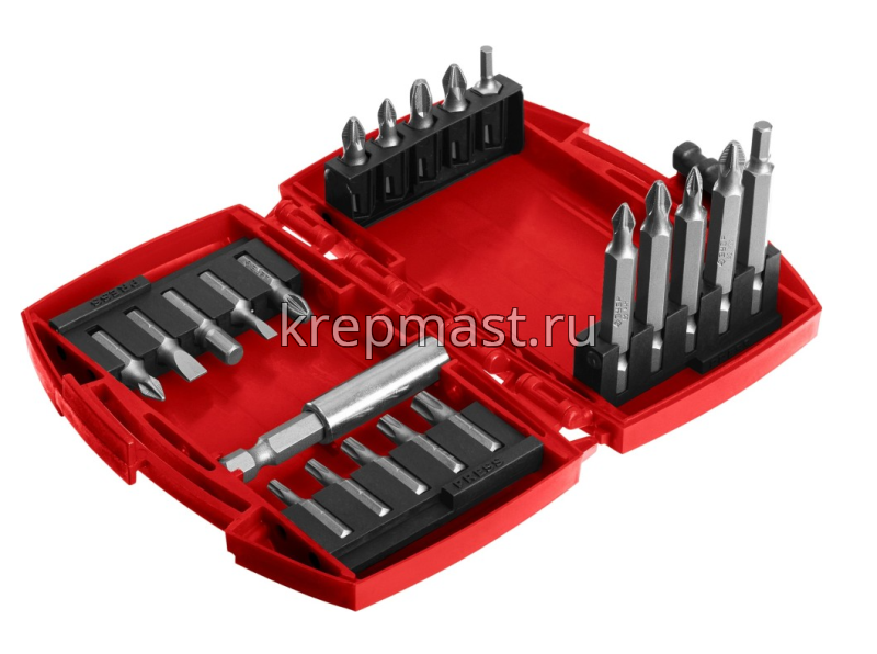 Набор ЗУБР бит МХ-21 с магнит.адаптером 21предмет