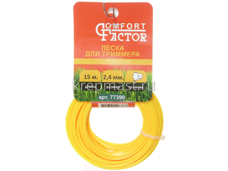 Леска для триммера 2,5мм ОМАХ звезда (по 10м)