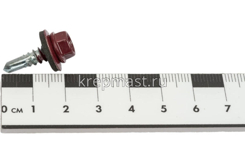 Саморез д/кровли краш. 5,5х19 RAL 3005