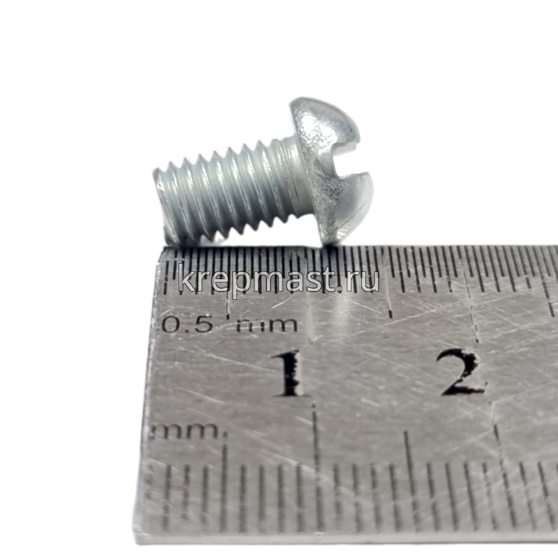 Винт п/цил 6,0х10 DIN 7985 (шлиц)