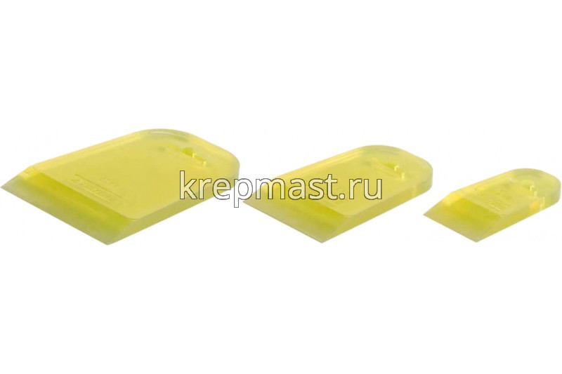 Набор шпателей STAYER резиновый (набор 3шт.) прозрачные