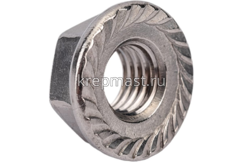 Гайка с фланцем DIN 6923 М 8 нерж.А2