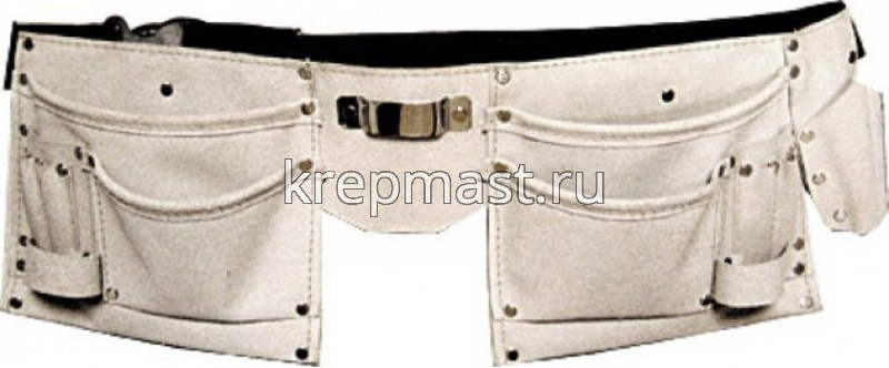 Пояс строительный кожаный FIT /11 карманов