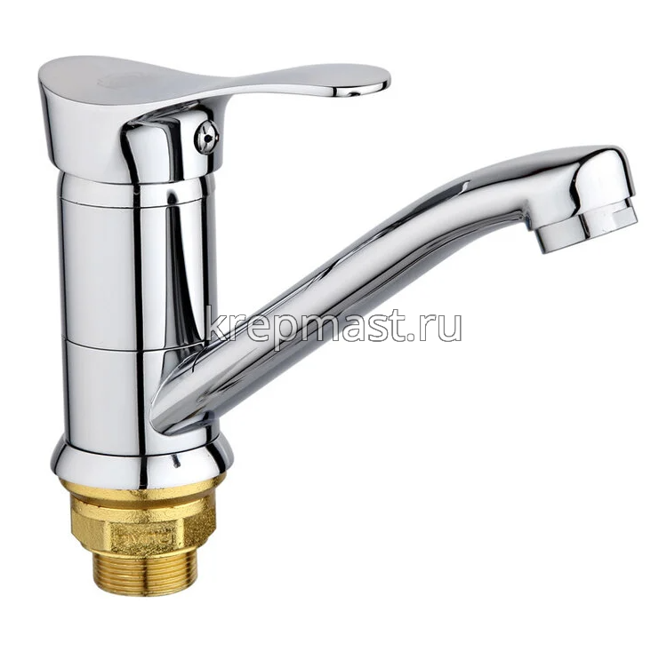 Смеситель д/кухни SL 86-004FBS-15 с коротким поворот.изливом