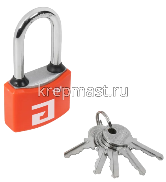 Замок навесной АЛЛЮР ВС1Ч-364ПД d.6мм КРАСНЫЙ дл.дужка