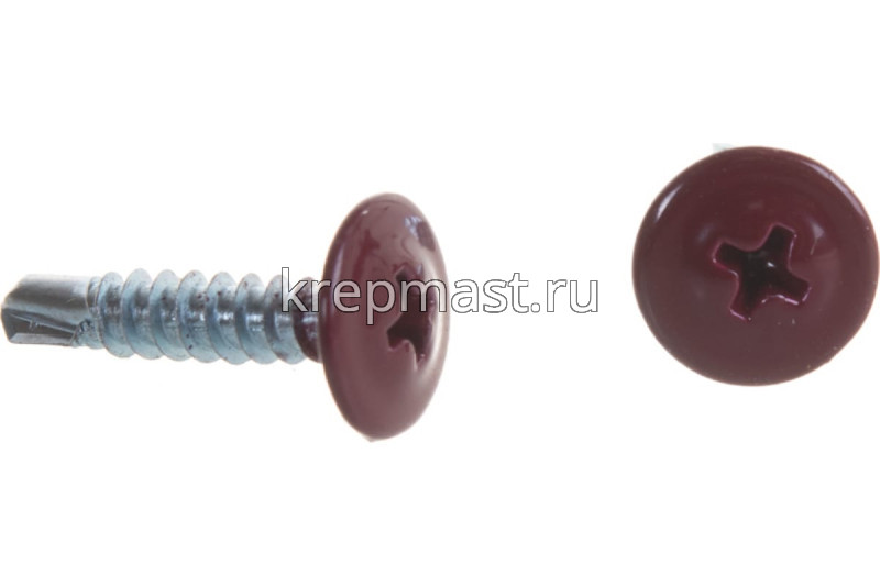 Саморез п/сф головка с п/ш сверло 4,2х19 RAL 3005