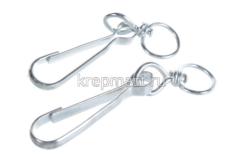 Карабин тип А с вертлюгом 80мм