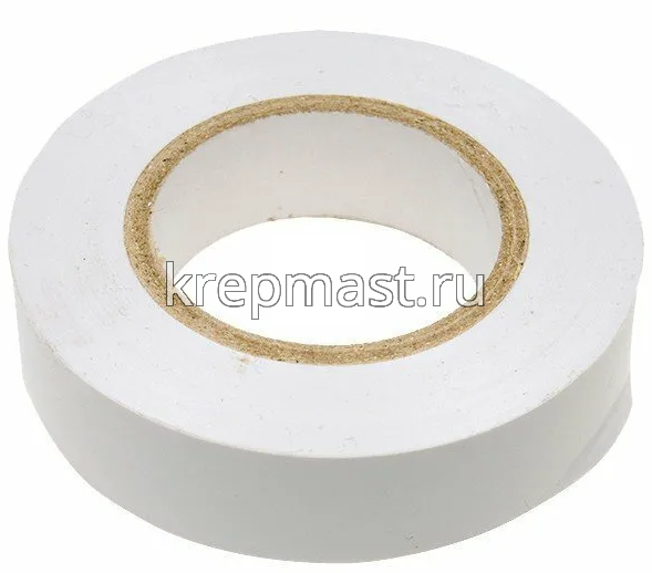 Изолента ПВХ цветная 19мм белая