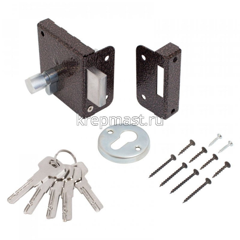 Замок накладной Птимаш ЗН1-1 медь