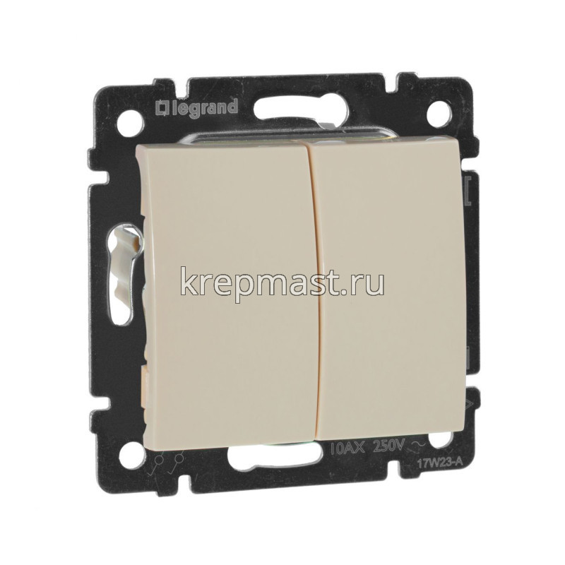 Выключатель Valena крем. 2кл