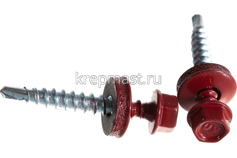 Саморез д/кровли краш. 4,8х35(38) RAL 3003