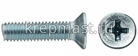 Винт потай 6,0х100 DIN 965
