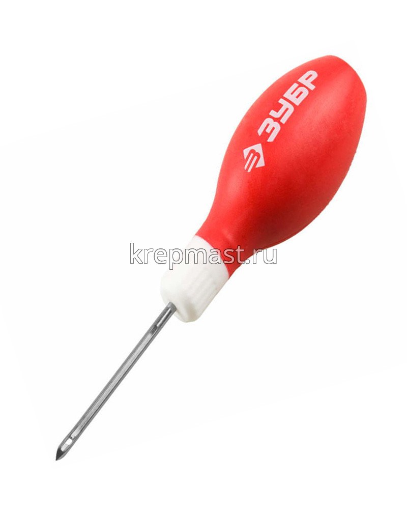 Шило ЗУБР Мастер швейное обрезиненная ручка 60мм