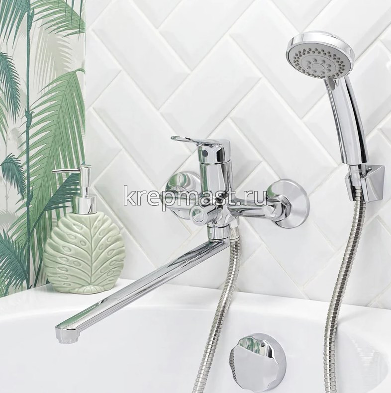 Смеситель д/ванны B8290-18F латунь