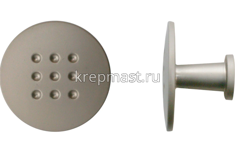 Ручка кнопка A507 SN сатин StahlBuro