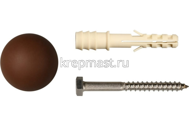 Ограничитель дверной ЕВРОПАРТНЕР цвет.темно-коричневый