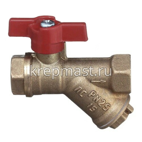 Кран фильтр Ду-15 г/г баб