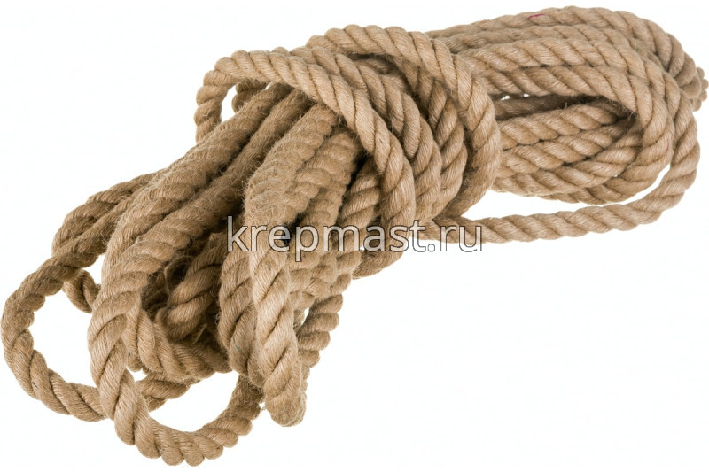 Веревка крученая джутовая 18мм (40м)