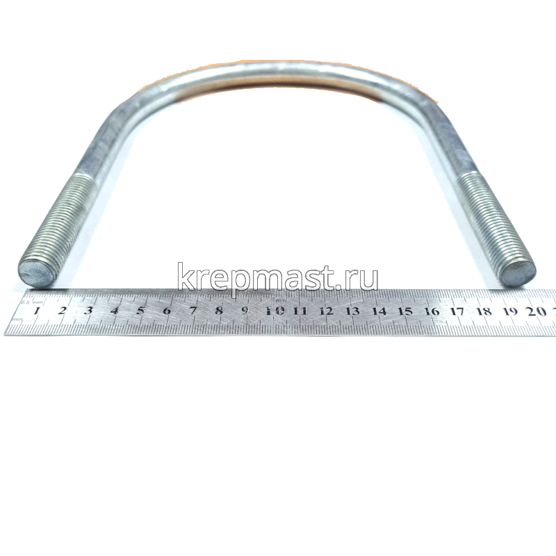 Болт оцинков.U-образный UBZ d=170мм М16 без гайки