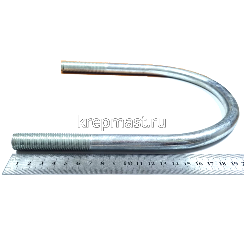 Болт оцинков.U-образный UBZ d=170мм М16 без гайки
