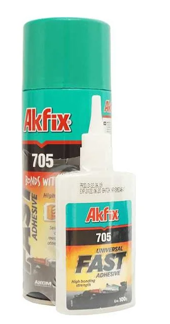 Клей 50гр АКFix 705 (двухкомп. клей 50гр + активатор200мл)