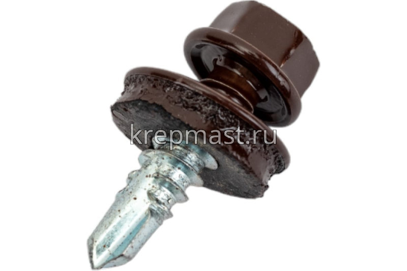 Саморез д/кровли краш. 5,5х19 RAL 8017