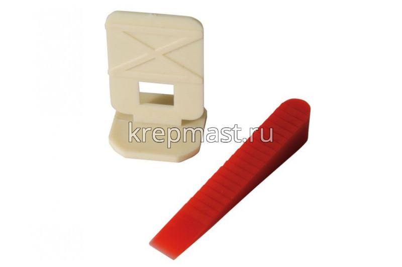 Система выравнивания плитки 1,5мм (клинья + П-обр.зажимы) УСПЕХ