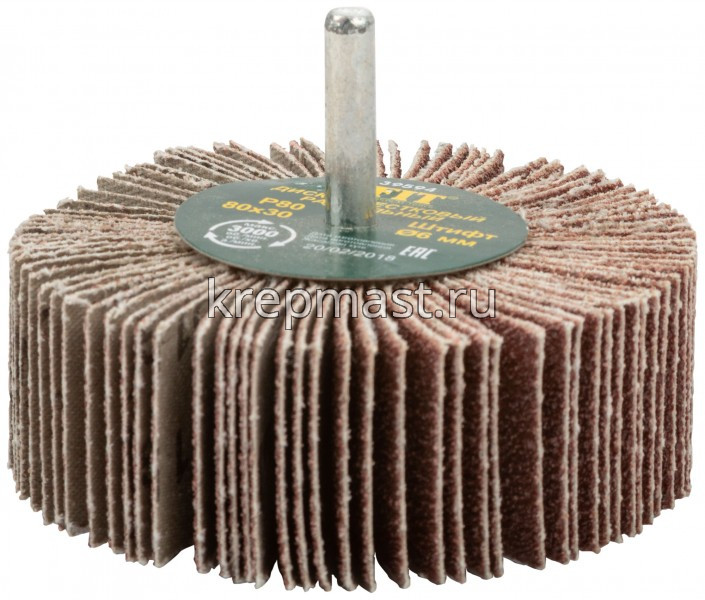 Диск лепест.радиальный 80х30 Р- 80 D стержня 6мм InWork / FIT