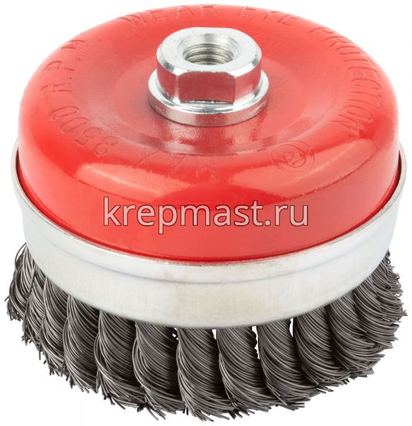 Корщетка- чашка 100мм FIT/ USP витая с бандажом