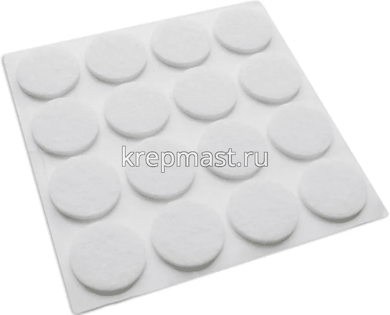 Протекторы войлочные самоклеящиеся (круглые) 32шт/уп (d.22мм)