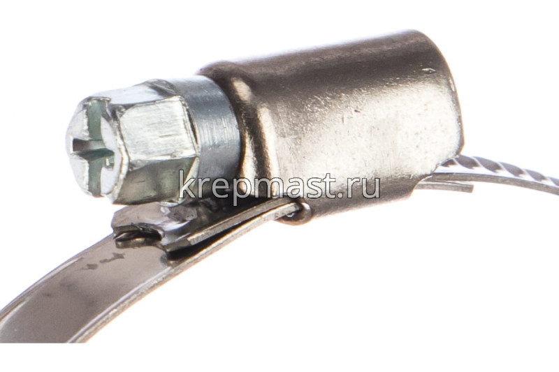 Хомут червячный нержавейка 70-90
