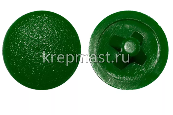 Заглушка №2 для шурупов- зеленая