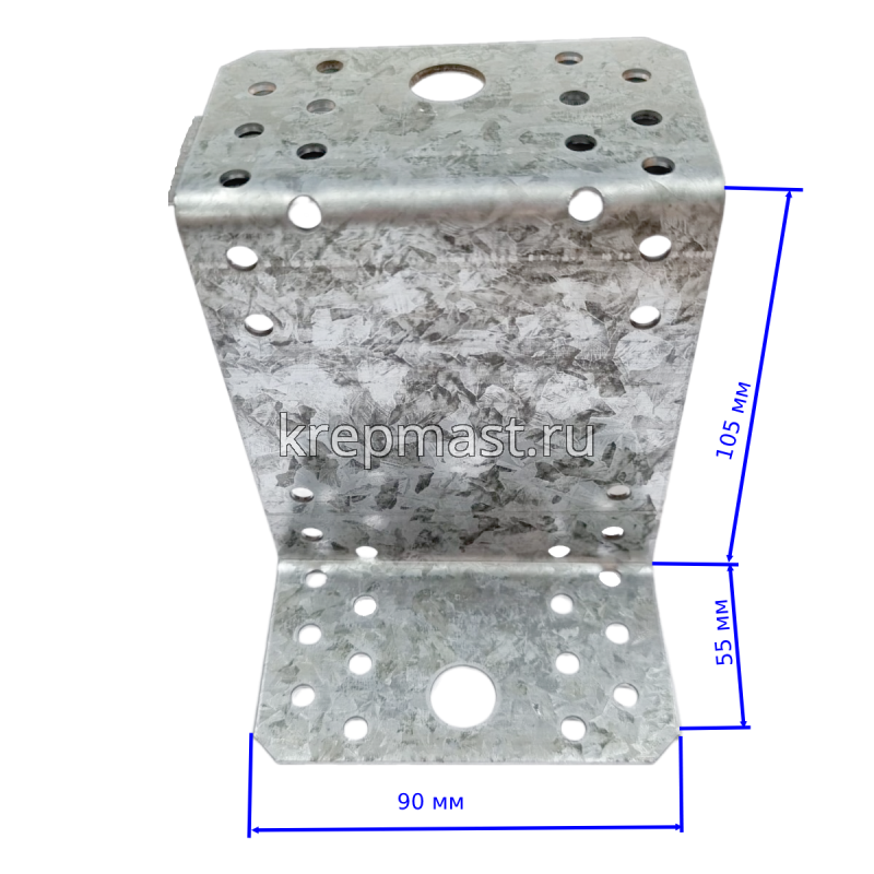 KUZ 105 90х105х55х2,0 Zобразное крепление