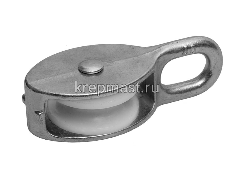 Блок одинарный пластик. оцинк. 40мм