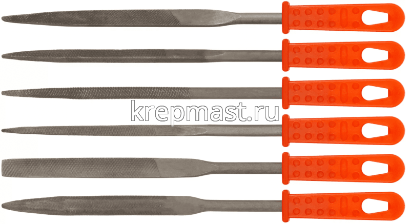 Надфили FIT пласт.рук. 5мм х 140мм 6шт