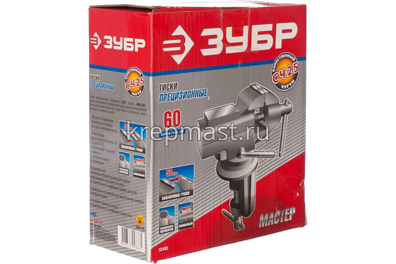 Тиски ЗУБР 60мм для точных работ