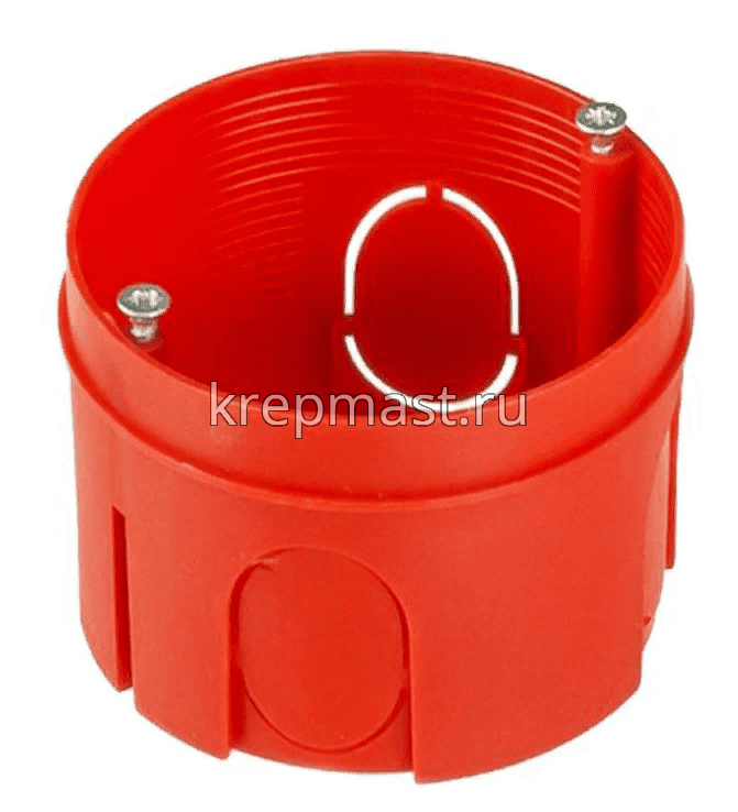 Коробка монтаж.д/сплошных стен установ-ая КУ1106 (красная)